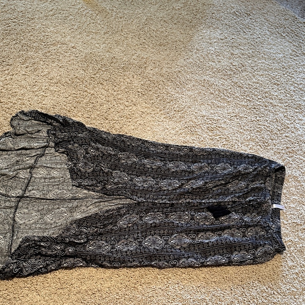 Xhilaration Black Paisley Skirt